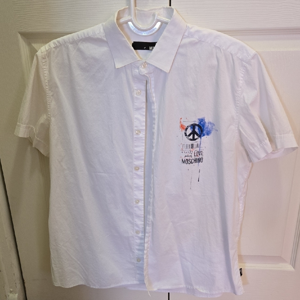Love Moschino White Short Sleeve Shirt